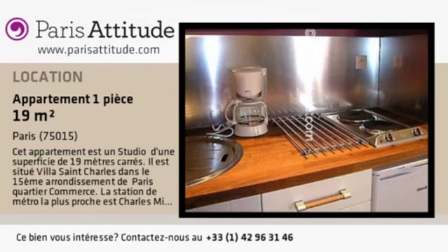 Appartement Studio à louer - Parc André Citroën, Paris - Ref. 3504