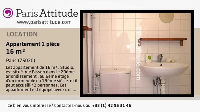 Appartement Studio à louer - Belleville, Paris - Ref. 2415