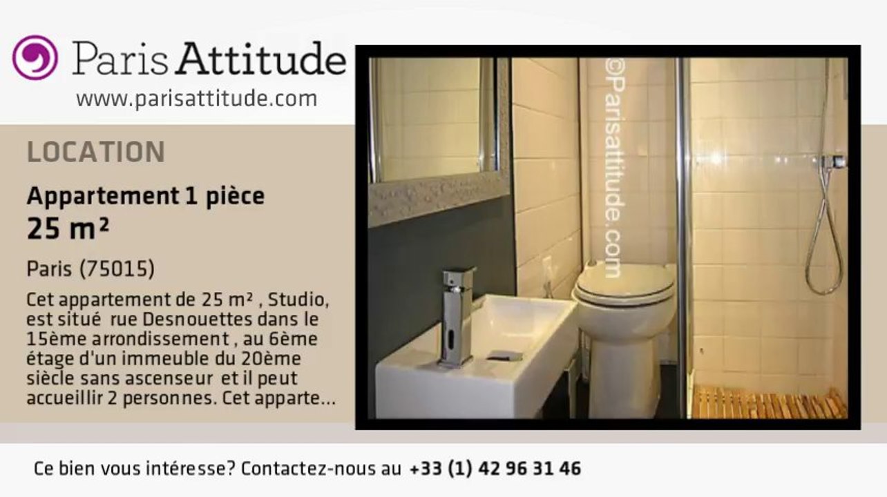 Appartement Studio à louer - Convention, Paris - Ref. 6385