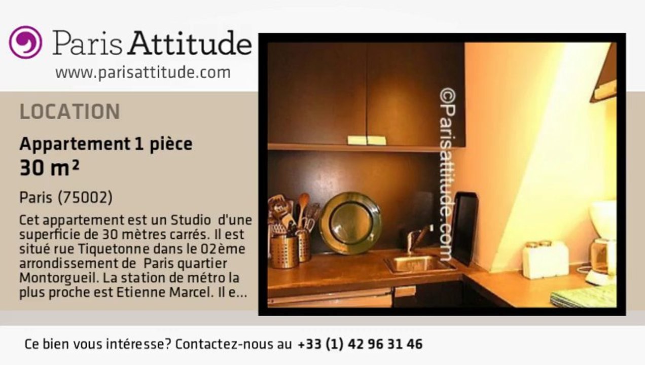 Appartement Studio à louer - Strasbourg St Denis, Paris - Ref. 1788