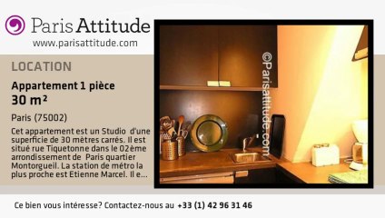 Appartement Studio à louer - Strasbourg St Denis, Paris - Ref. 1788