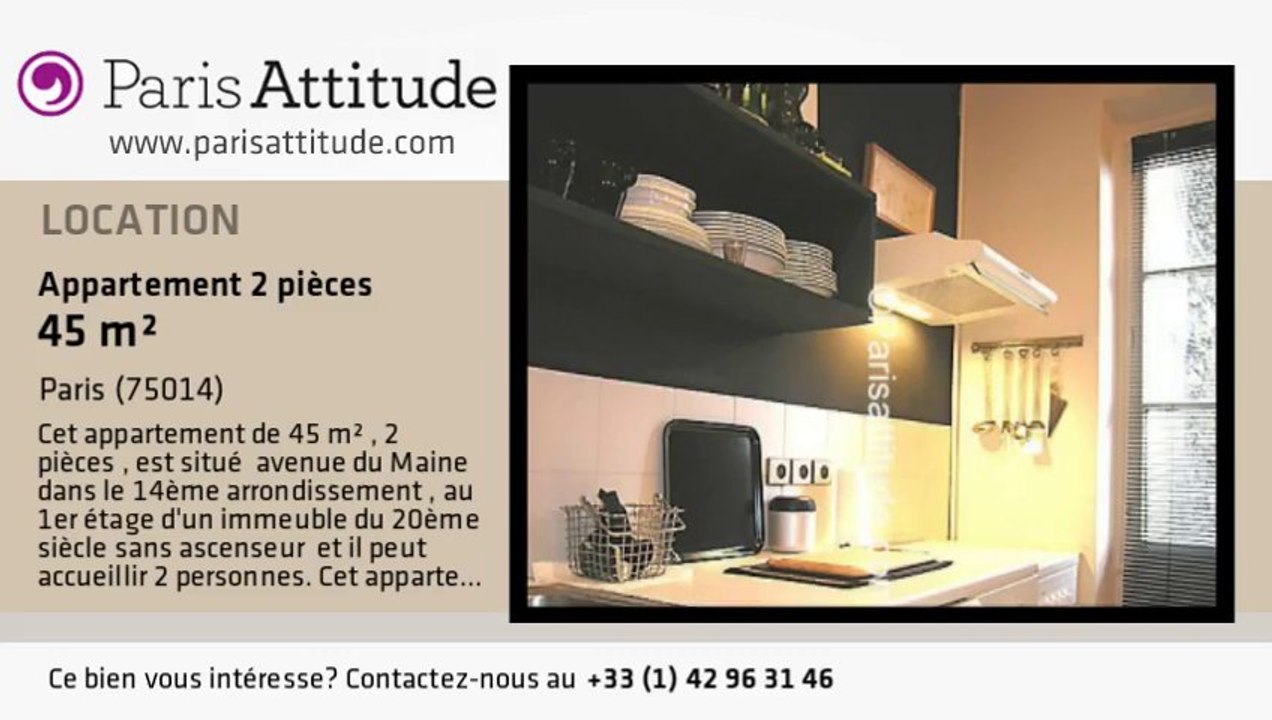 Appartement 1 Chambre à louer - Alésia, Paris - Ref. 5336