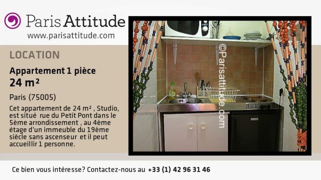 Appartement Studio à louer - Quartier Latin/St Michel, Paris - Ref. 940