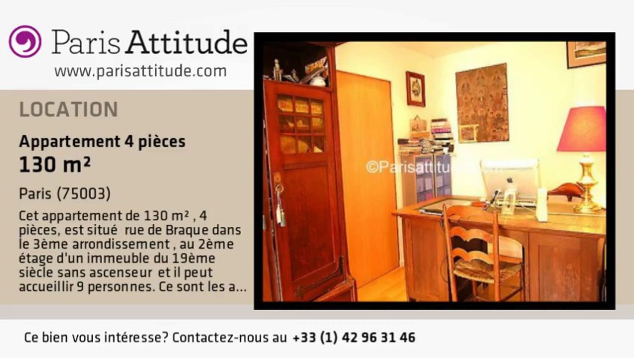 Appartement 3 Chambres à louer - Centre George Pompidou, Paris - Ref. 1213