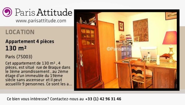 Appartement 3 Chambres à louer - Centre George Pompidou, Paris - Ref. 1213