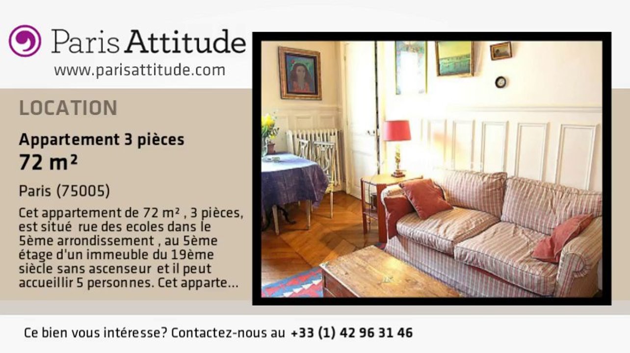 Appartement 2 Chambres à louer - Panthéon/Sorbonne, Paris - Ref. 5716