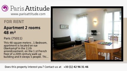 1 Bedroom Apartment for rent - Parmentier, Paris - Ref. 6118