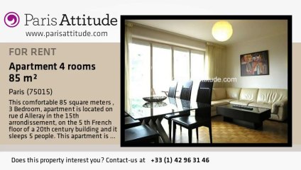 3 Bedroom Apartment for rent - Convention, Paris - Ref. 7579