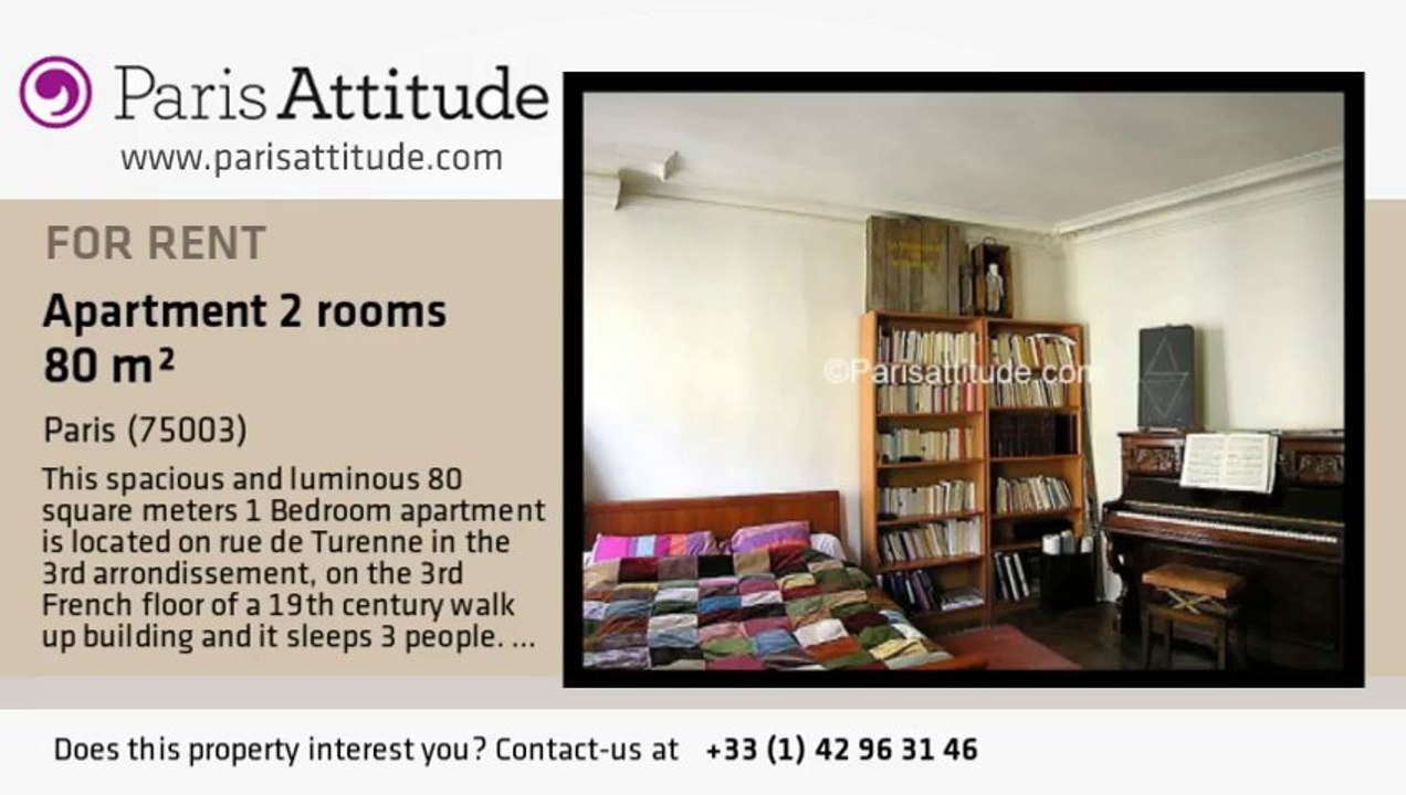 1 Bedroom Apartment for rent - Musée Picasso, Paris - Ref. 858