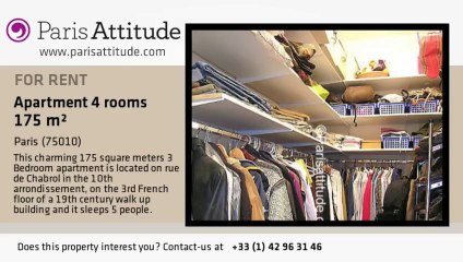 3 Bedroom Apartment for rent - Poissonnière, Paris - Ref. 3367