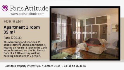 Studio Apartment for rent - Trocadéro, Paris - Ref. 1887