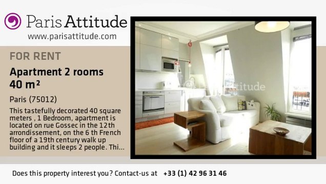 1 Bedroom Apartment for rent - Porte Dorée, Paris - Ref. 8269