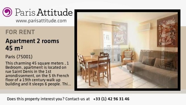 1 Bedroom Apartment for rent - Châtelet, Paris - Ref. 3408