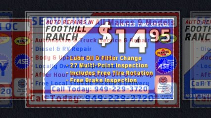 Ford Lube Oil Service 949.229.3720 Dove Canyon
