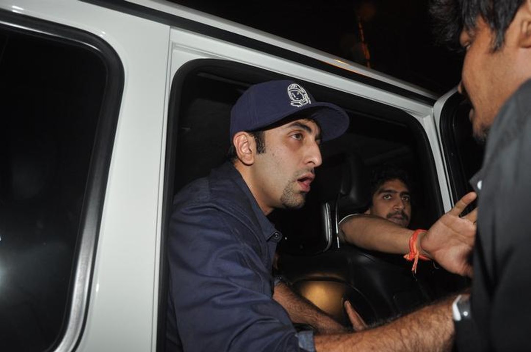 Angry Ranbir Kapoor  spotted with a mystery  woman in a new look, blasts paparazzi!