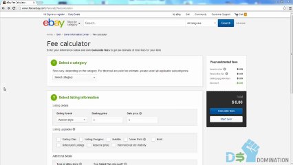 MODULE 19 - EBAY FEE CALCULATOR