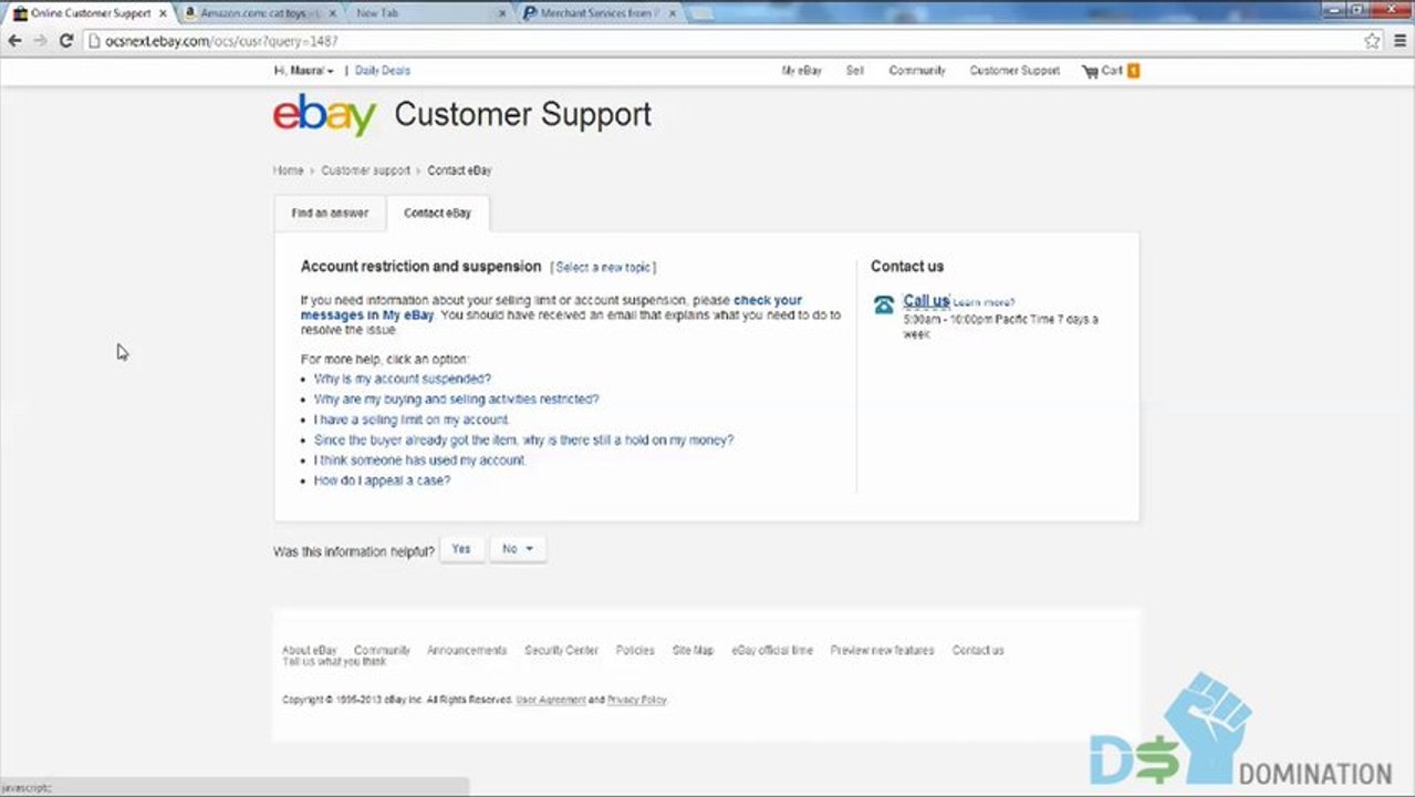 MODULE 14 - LIFTING EBAY LIMITS