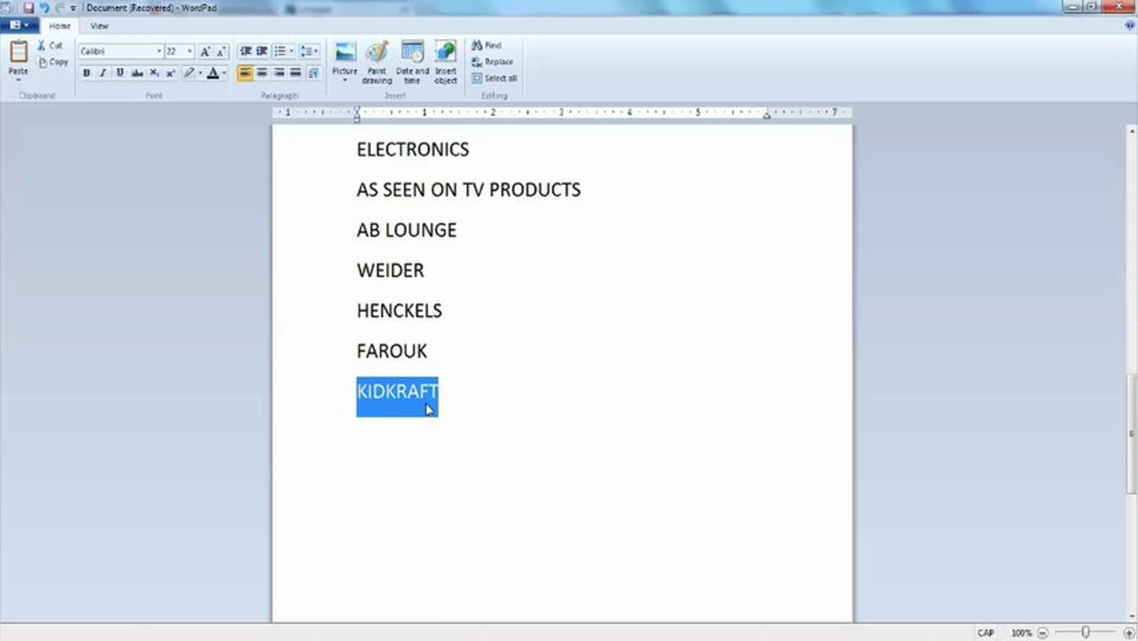 MODULE 4B - PRODUCTS TO AVOID