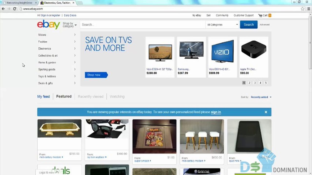 MODULE 1 - MOVING FORWARD WITH EBAY DROP SHIPPING