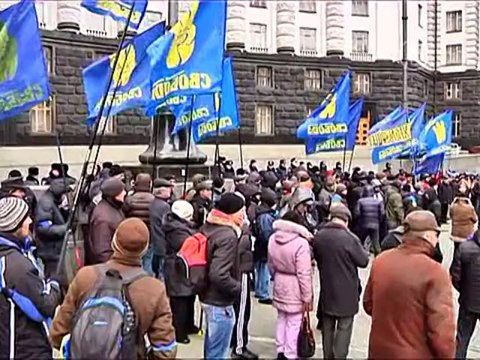 Украинцы митингуют за Европу