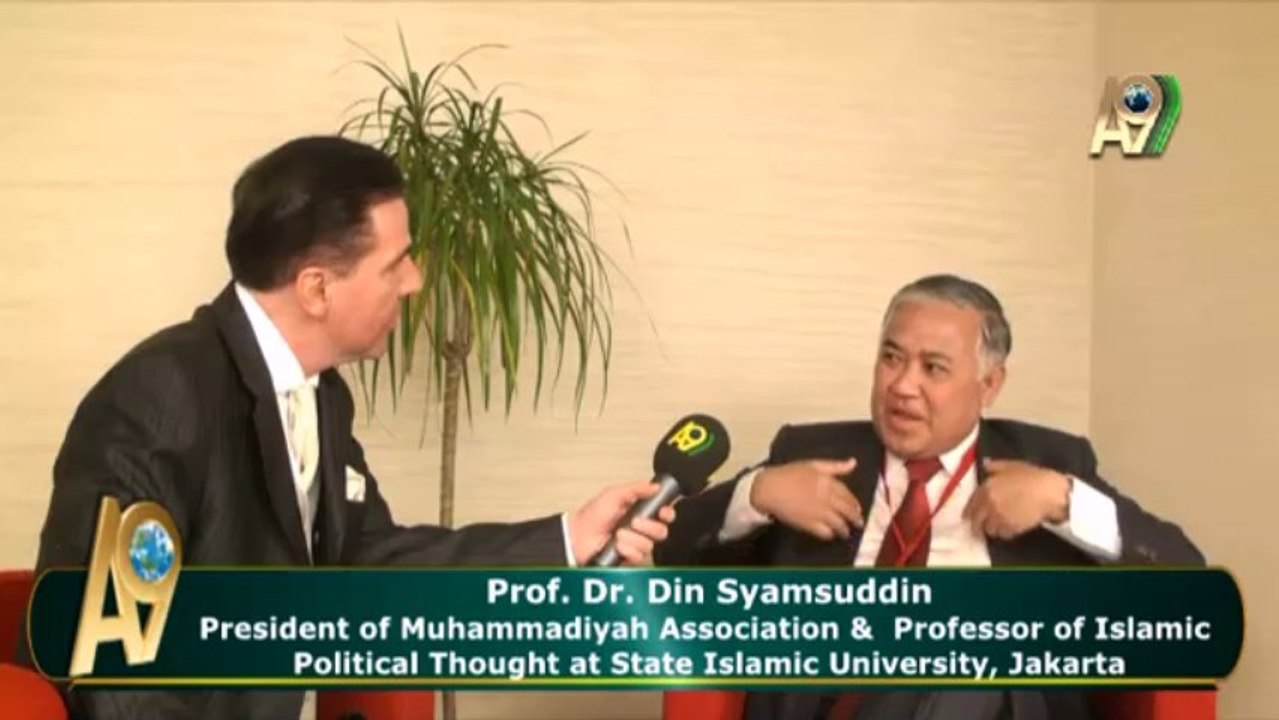 Prof. Dr. Din Syamsuddin, President of Muhammadiyah Association and Professor of Islamic Political Thought at State Islamic University, Jakarta