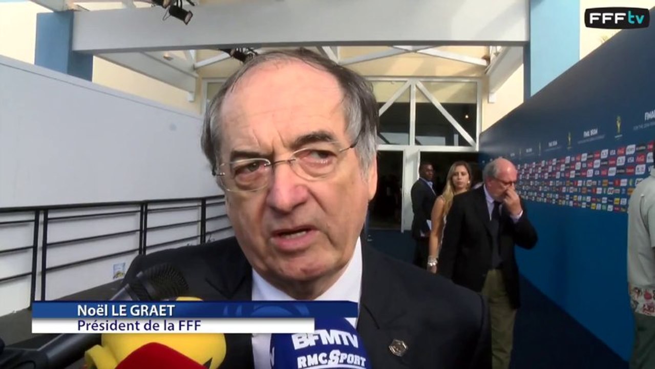 Le Graet : "Sortir des poules" (tirage Mondial 2014)