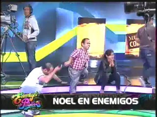 Todo lo que no se vio de la visita de Noel Schajris a Enemigos Públicos