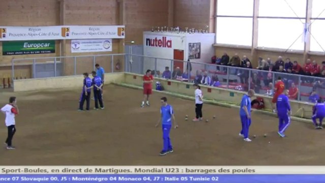 Double, barrages, Sport Boules, Mondial U23 Martigues 2013