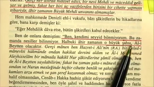 BEDİÜZZAMAN DİYOR Kİ: BEN SEYYİD DEĞİLİM AMA MEHDİ SEYYİD OLACAK