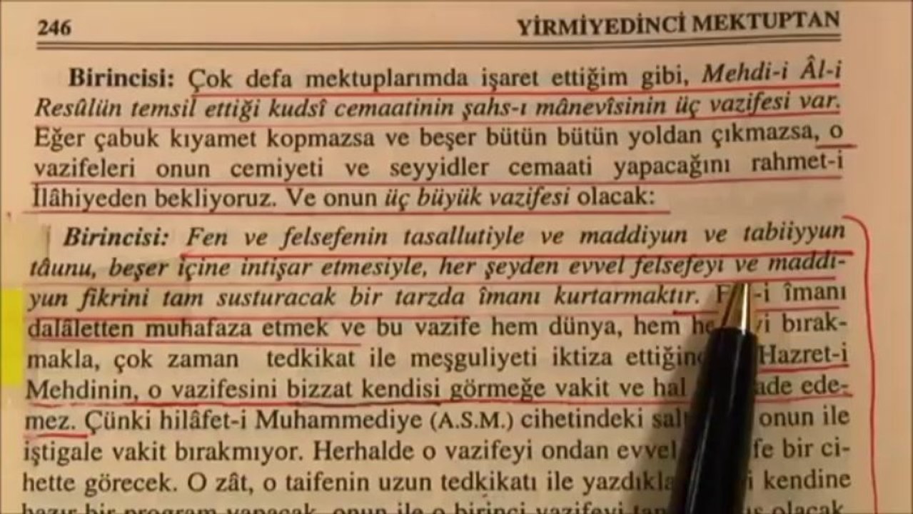 BEDİÜZZAMAN DİYOR Kİ:  MEHDİ DARWINİZM VE MATERYALİZMİ FİKREN YERLE BİR EDECEK