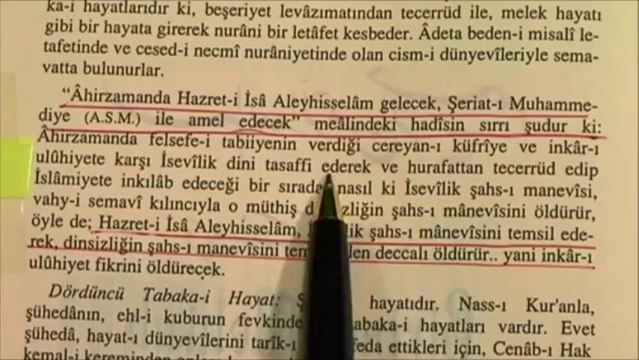 BEDİÜZZAMAN DİYOR Kİ; HZ. İSA ŞAHIS OLARAK GELİR VE DECCALİN SİSTEMİNİ FİKREN ÖLDÜRÜR