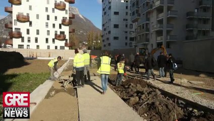 Quai de la Graille à Grenoble, le chantier se termine
