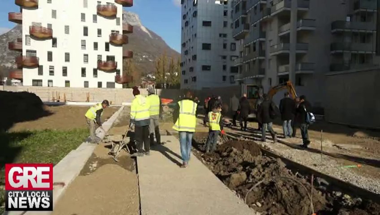 Quai de la Graille à Grenoble, le chantier se termine