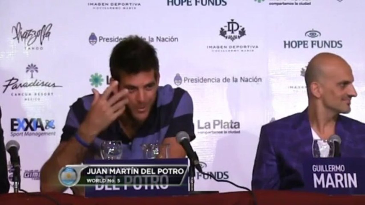 Del Potro, feliz de poder jugar al tenis en su país