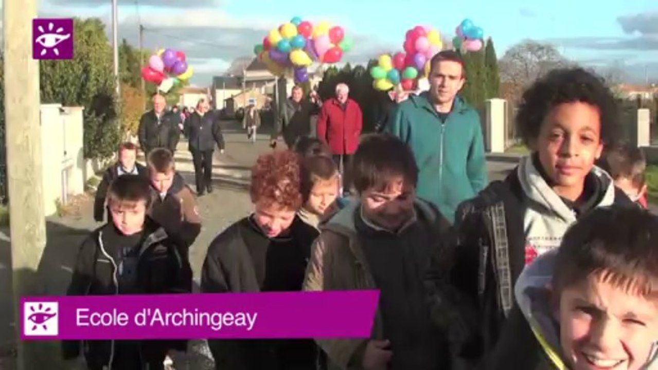 Téléthon 2013 : Lâcher de Ballons à Archingeay...