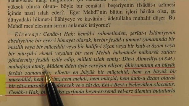 BEDİÜZZAMAN DİYOR Kİ MEHDİ AHİRZAMANIN EN BÜYÜK FESADI ZAMANINDA GELECEK