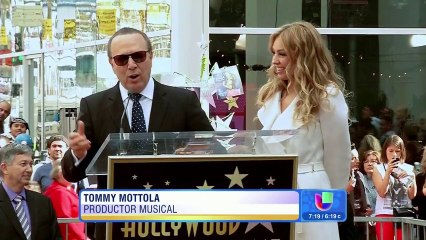 Thalía le dedicó su estrella del Paseo de la Fama a su madre