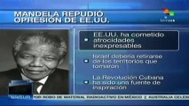 Mandela repudió la opresión de EE.UU. hacia otros países