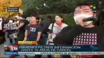 Japoneses protestan contra nueva 