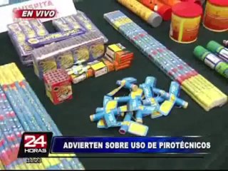 Policía Nacional inicia campaña en colegios sobre el riesgo de usar pirotécnicos