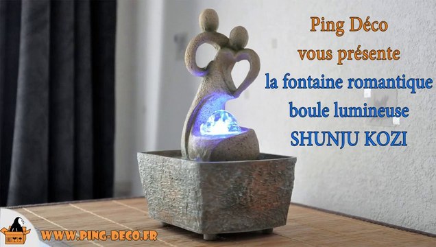 fontaine d'intérieur boule en verre lumineuse SHUNJU KOZI (WWW.PING-DECO.FR)