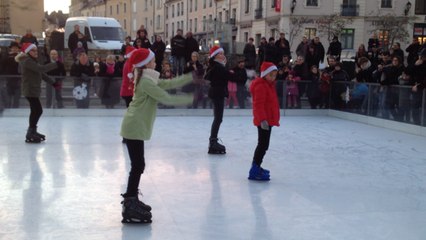 Cérémonie d'ouverture de la patinoire