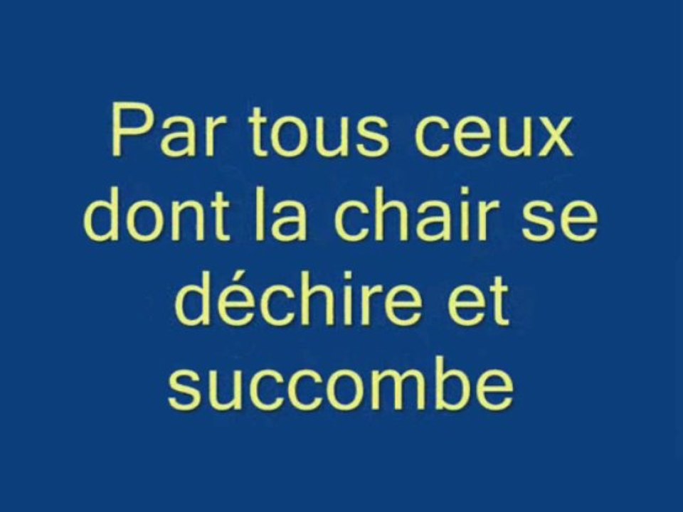 Chanson LA PRIERE