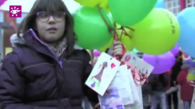 Téléthon 2013 : Lâcher de ballons à Reichstett (67)