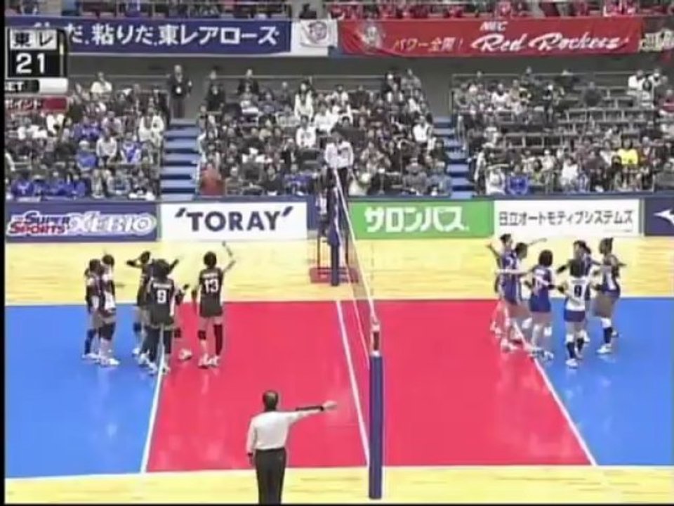 NEC戦4セット以降5セット中盤まで