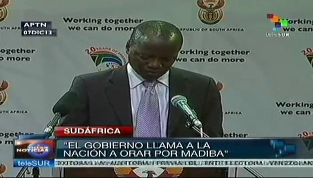 Pide Pretoria a sudafricanos un día de oración por Madiba