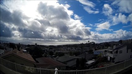 Clouds rain Dana Point December 2013