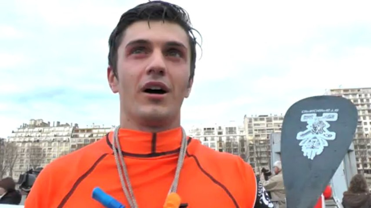 ITW Léonard Nika - 1st Long distance Nautic SUP PARIS Crossing 2103
