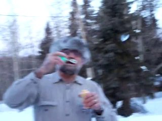 Canadian Couple Blow Bubbles Outside At -45 Celsius!