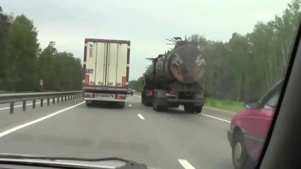 The real and frightening Mad Max Truck in the Traffic!!